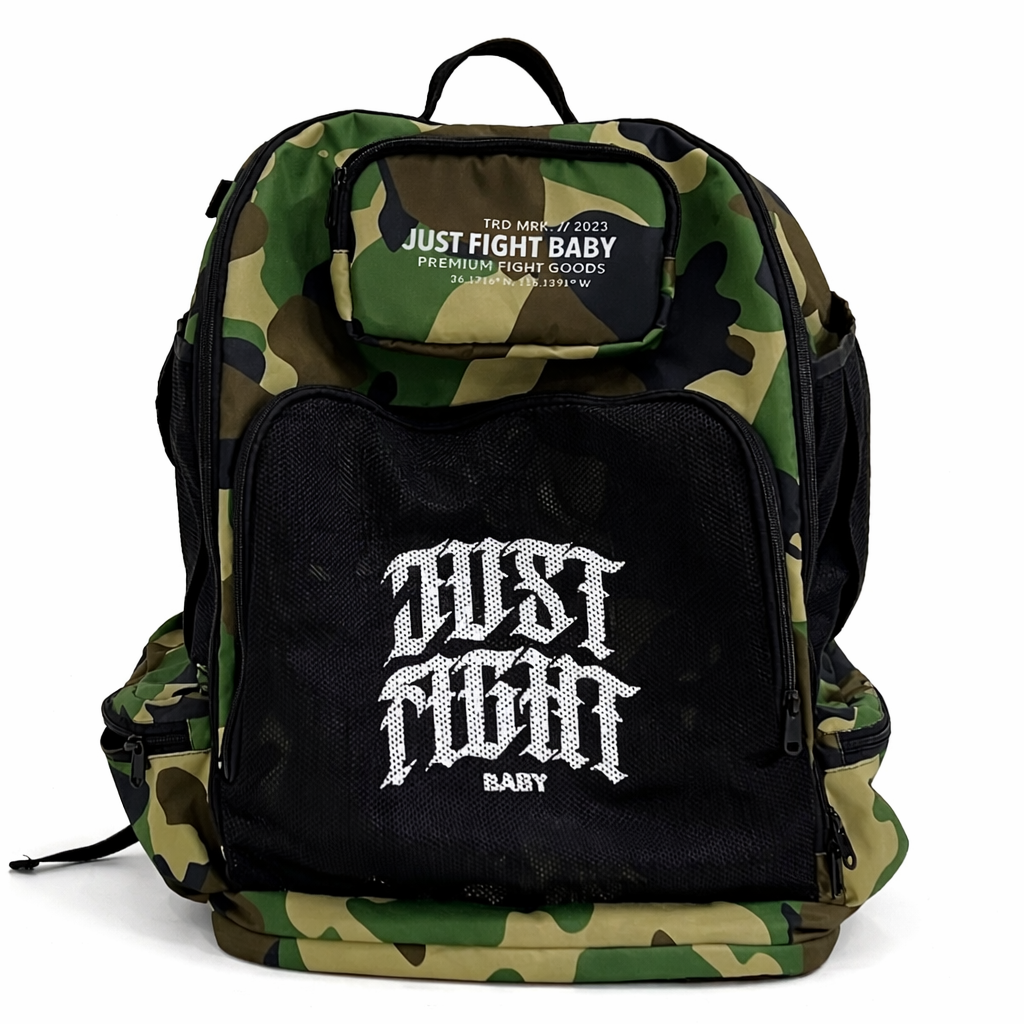 Just Fight Green Camo Bag